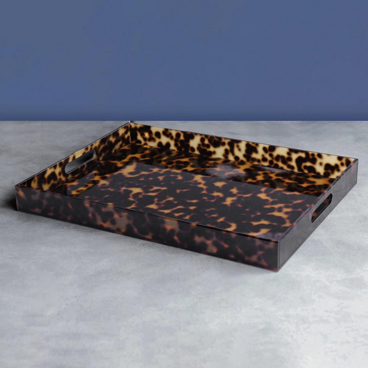 Vida Acrylic Tortoise X-Large Serving Tray