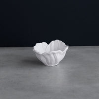 White Lettuce Mini Dip Bowl Set of 4 - Bowl Side View | Bone & Brass