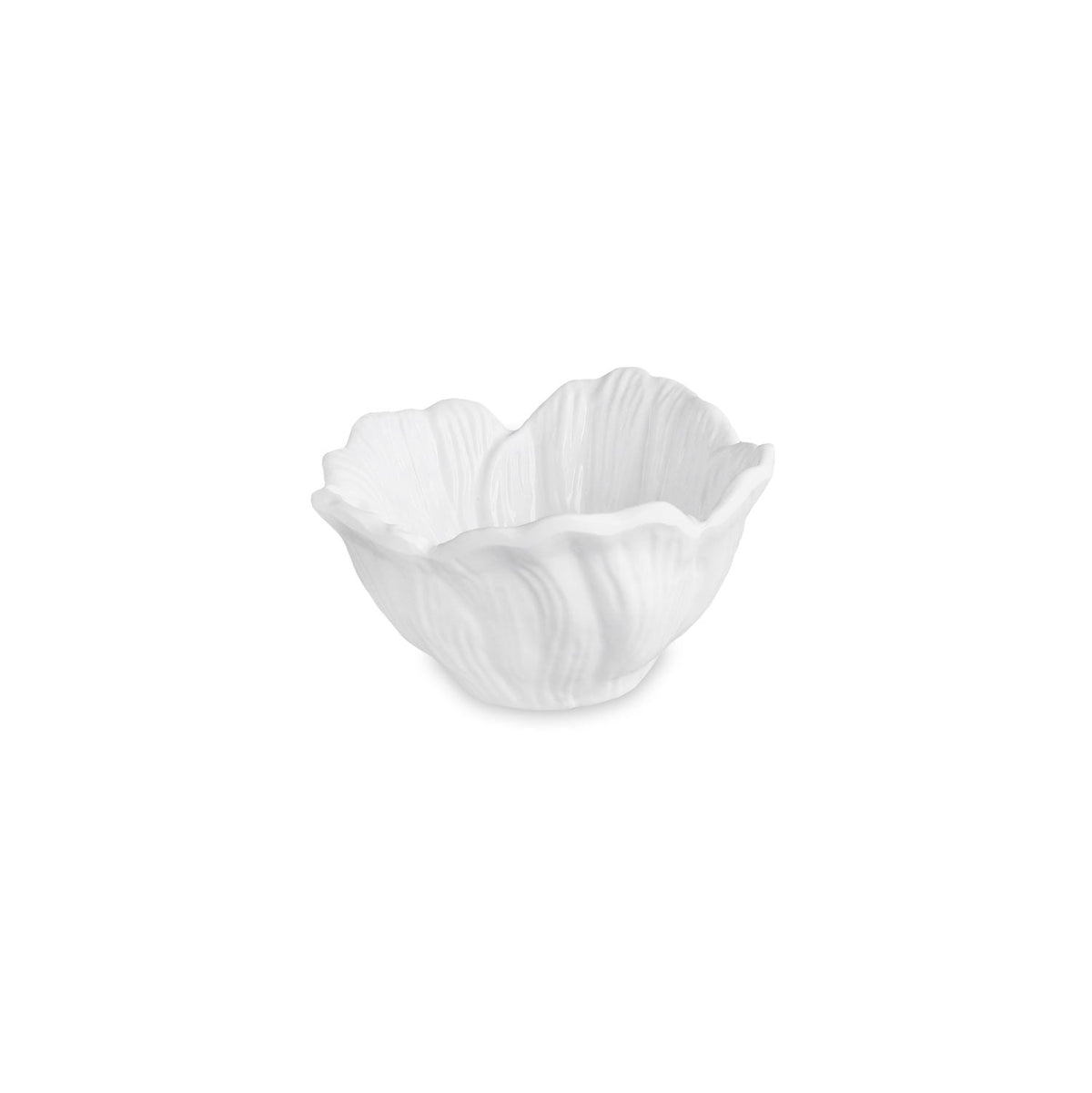 White Lettuce Mini Dip Bowl Set of 4 | Bone & Brass