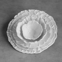 White Lettuce Mini Dip Bowl Set of 4 - Bowl Top View | Bone & Brass