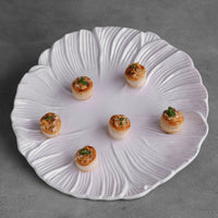 White Lettuce 13" Charger Set of 4 - Charger View | Bone & Brass