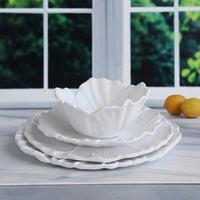 White Lettuce 9" Salad Plate Set of 4 - Plate Detail | Bone & Brass