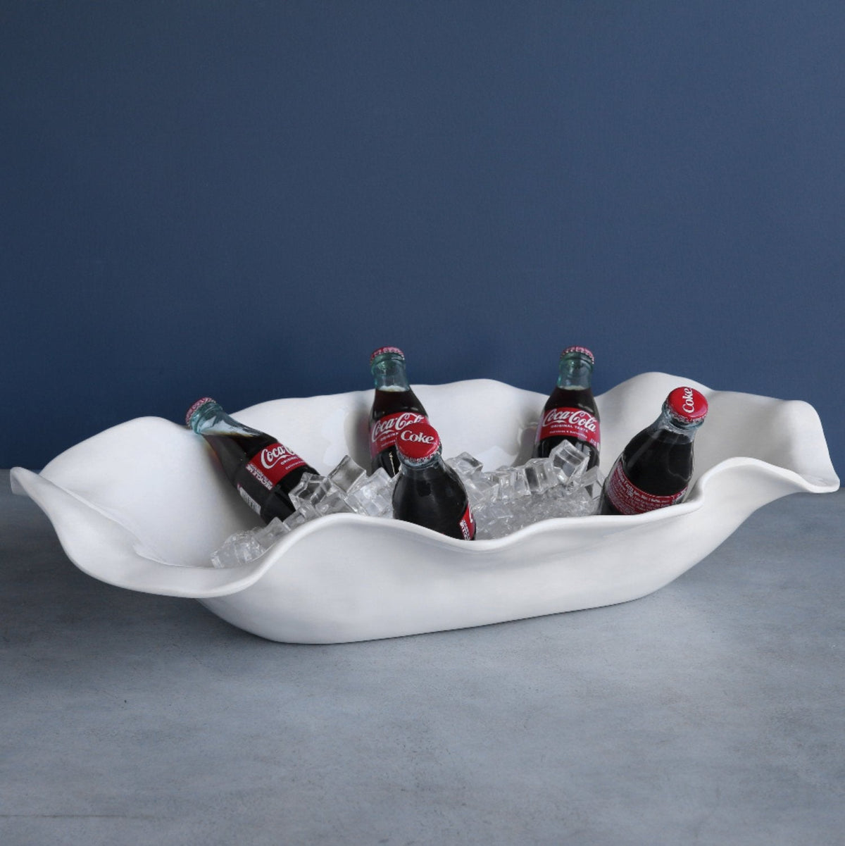 Havana Extra Large White Oval Serving Bowl