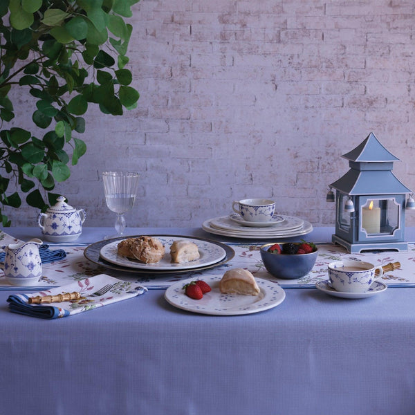 Vida Sienna White & Blue Salad Plate Set of 4