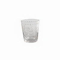 Glass Fern Dots Double Old Fashioned Set 4 (Clear) | Bone & Brass