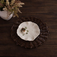 Vida Alegria Beige Salad Plate Set 4