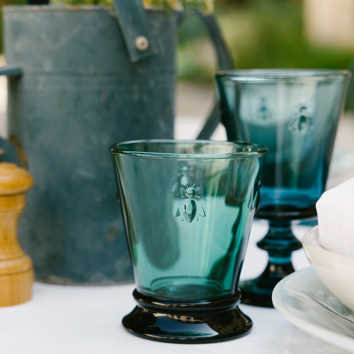 Assorted Colors Bee Tumblers — Set of 6