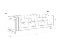 Ekon Piccolo Pebble Sofa
