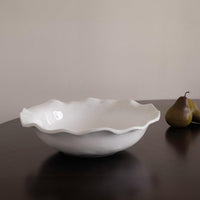 Vida Havana Large Pasta Bowl (White) - Bowl View | Bone & Brass