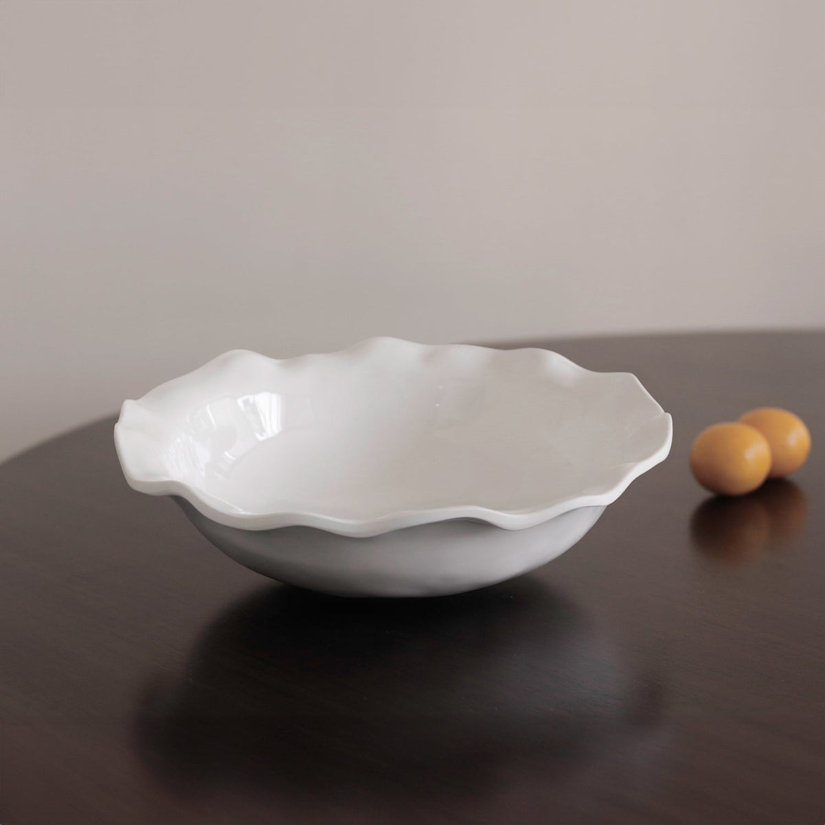 Vida Havana Large Pasta Bowl (White) - Bowl Detail | Bone & Brass