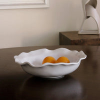 Vida Havana Medium Pasta Bowl (White) - Bowl View | Bone & Brass