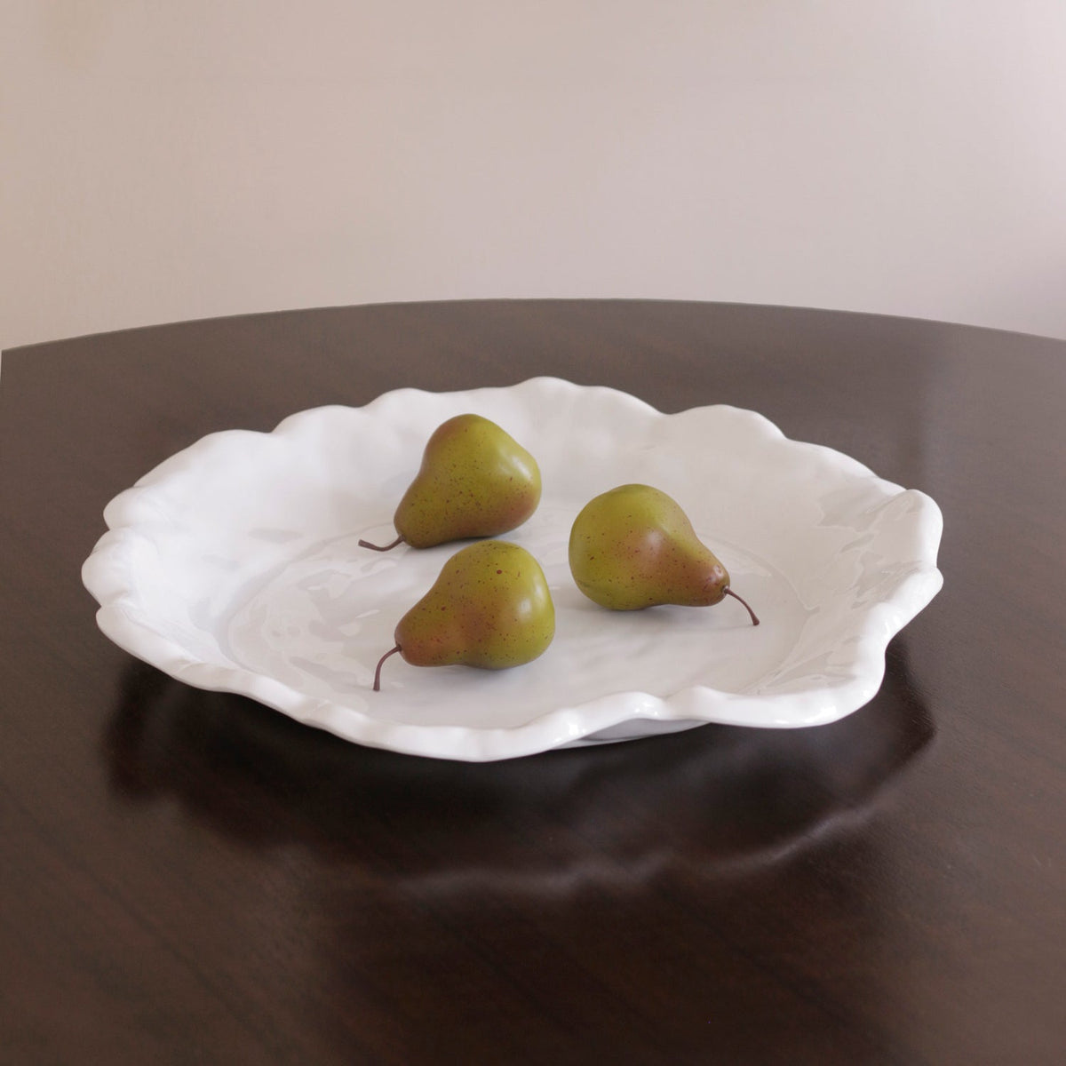 White Havana Extra Large Round Platter