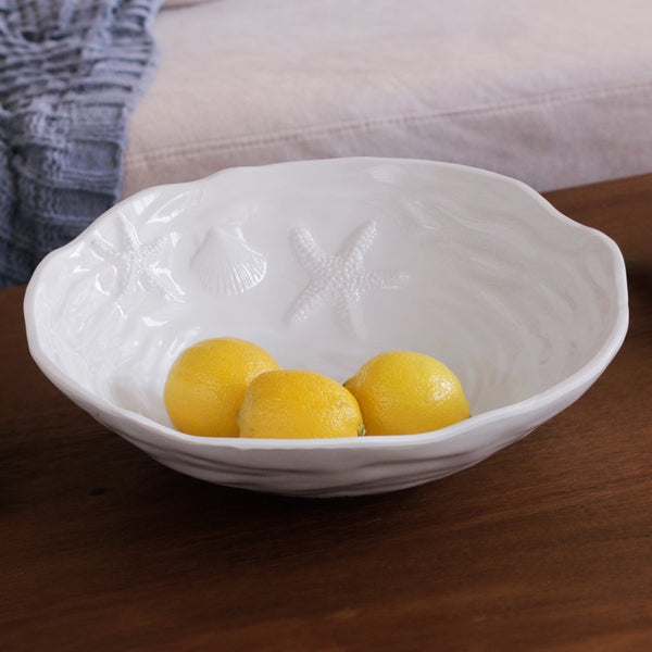 White Ocean Aruba Large Serving Bowl