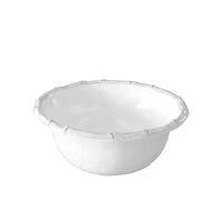 White Bamboo Dinner Bowl Set of 4 | Bone & Brass