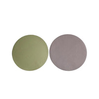 Vida Snakeskin Reversible 15" Round Placemats Set 4 (Pale Green Taupe) | Bone & Brass
