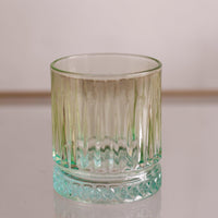 Glass Aquarelle Double Old Fashioned Set 4 (Multi) - Glass Detail | Bone & Brass
