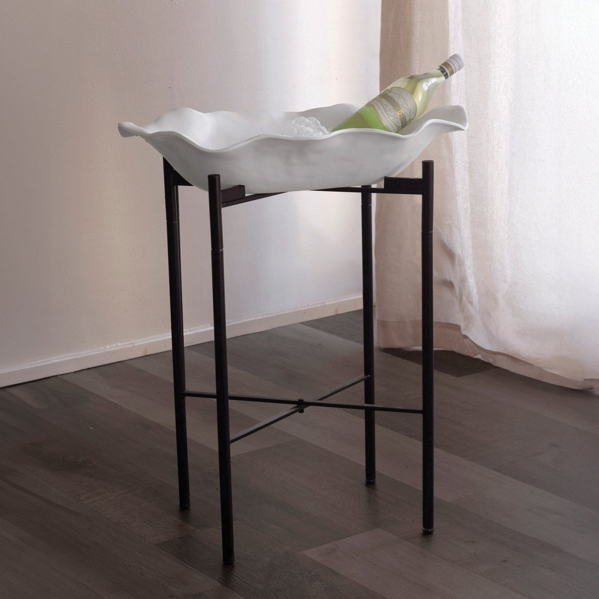 Vida Metal Stand Extra Large Centerpiece - Centerpiece Side View | Bone & Brass