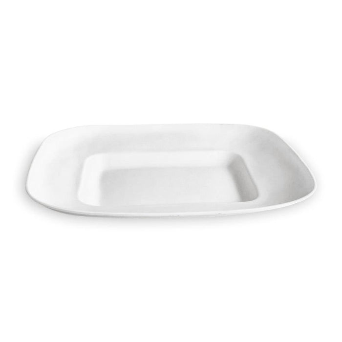 Vida Nube Extra Large Rectangle Centerpiece (White) | Bone & Brass