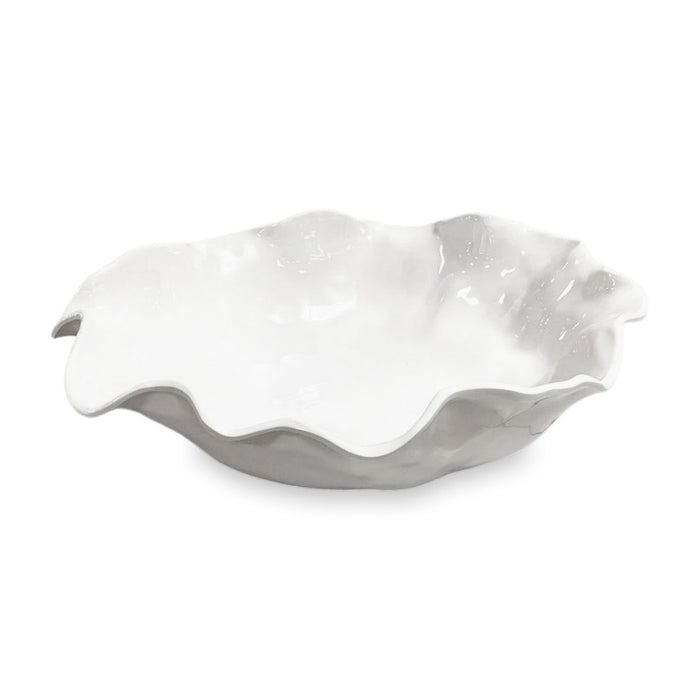Vida Havana Extra Large Round Centerpiece (White) | Bone & Brass