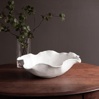 Vida Havana Extra Large Round Centerpiece (White) - Bowl Detail | Bone & Brass