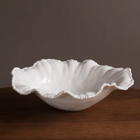 Vida Alegria Extra Large Round Centerpiece (White) - Centerpiece Detail | Bone & Brass