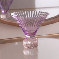 Venice Violet & Pink Martini Glass Set of 4