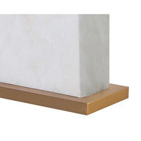 Rovira Ivory Alabaster Table Lamp - Lamp Base Detail | Bone & Brass