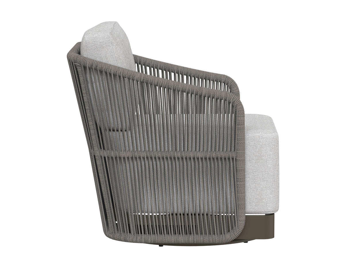 Allariz Swivel Warm Grey - Gracebay Light Grey Armchair