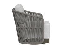 Allariz Swivel Warm Grey & Light Grey Outdoor Armchair