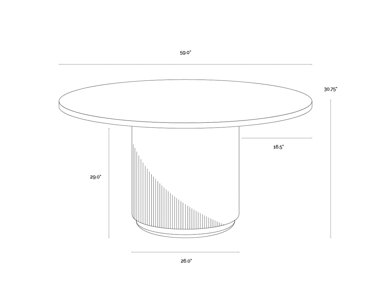 Cataldi 59" Dining Table
