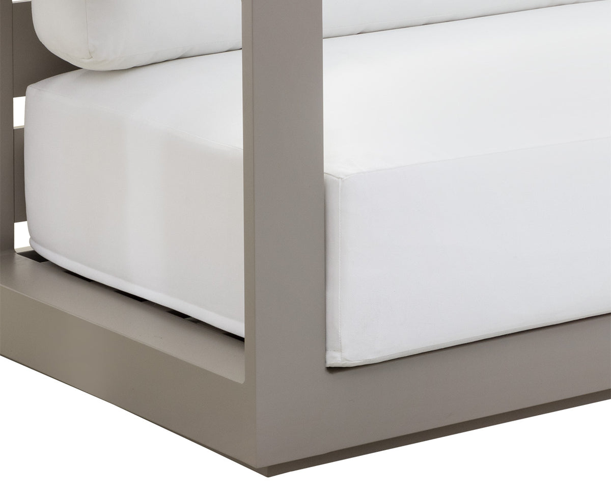 Tavira Greige & Stinson White Outdoor Sofa