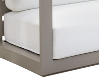 Tavira Greige & Stinson White Outdoor Sofa