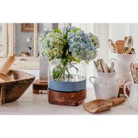 3-in-1 Glass Bloom Vase Set — Decorative Modular Glass Bloom Vase - Vase Top View | Bone & Brass
