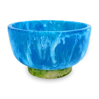 Resin Blue & Green Rio Small Dinner Bowl | Bone & Brass