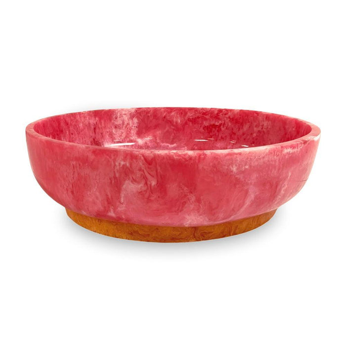 Resin Pink & Orange Rio Large Oval Serving Bowl