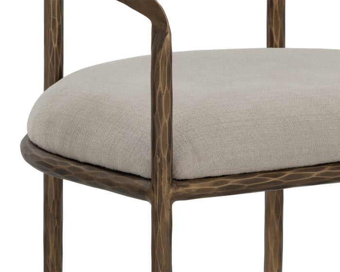 Zanatta Dining Zenith Taupe Grey Armchair