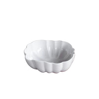 Vida Organic Curved White Serving Bowl | Bone & Brass