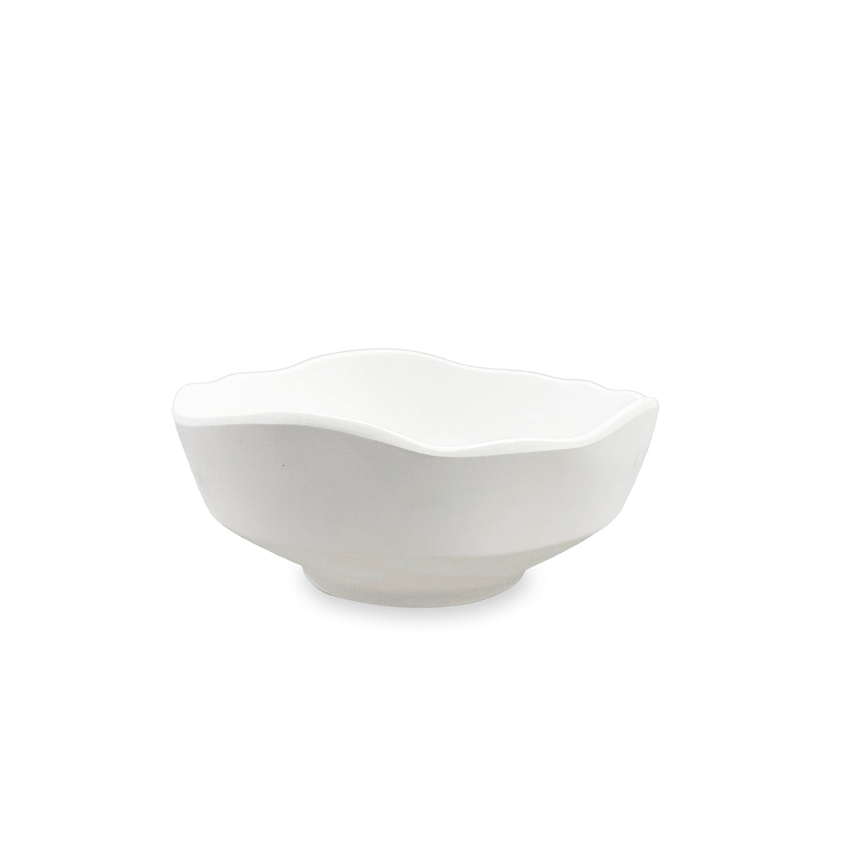 Vida Nube Dakota Small Bowl White | Bone & Brass