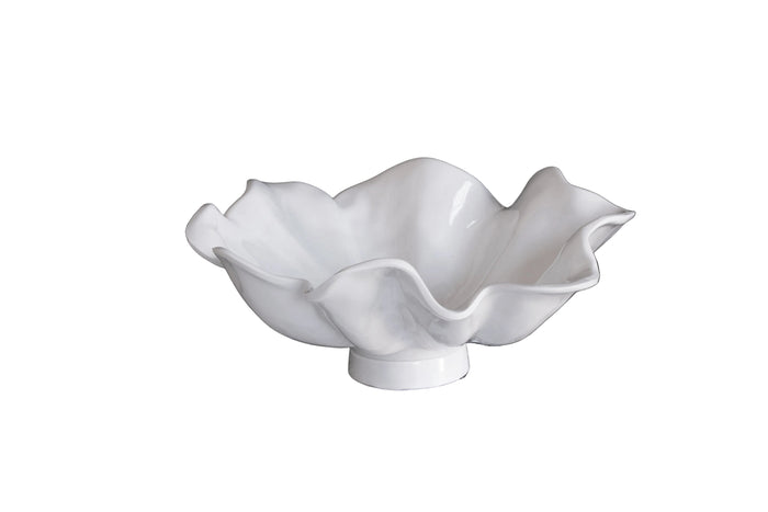 White Havana Aries Large Pedestal Bowl