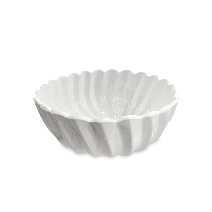 Vida Vienna Large Bowl White | Bone & Brass