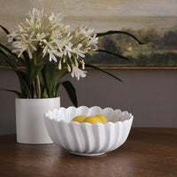 Vida Vienna Large Bowl White - Bowl Detail | Bone & Brass