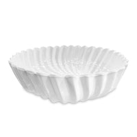 Vida White Vienna Medium Serving Bowl | Bone & Brass