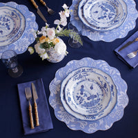 White & Blue Faenza Salad Plate Set of 4