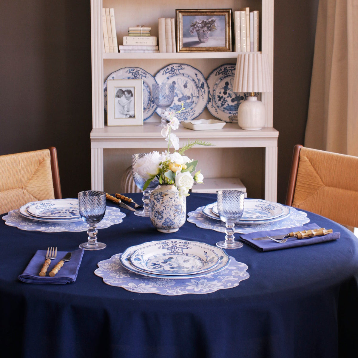 White & Blue Faenza Salad Plate Set of 4