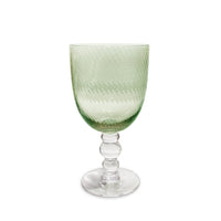 Glass French Swirl All Purpose Set 4 (Green) | Bone & Brass