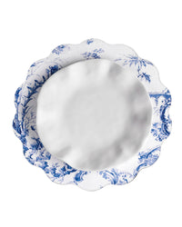 Vida Chinoiserie Reversible Round Placemats Set 4 Blue & White