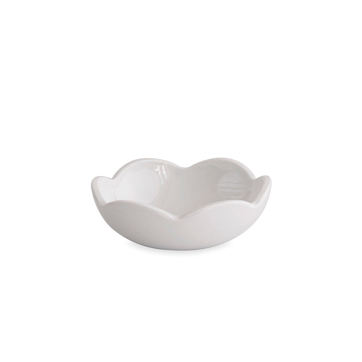 White Amelia Mini Serving Bowl | Bone & Brass