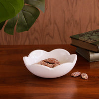 White Amelia Mini Serving Bowl - Set Top View | Bone & Brass