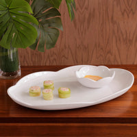 White Amelia Mini Serving Bowl - Set Detail | Bone & Brass