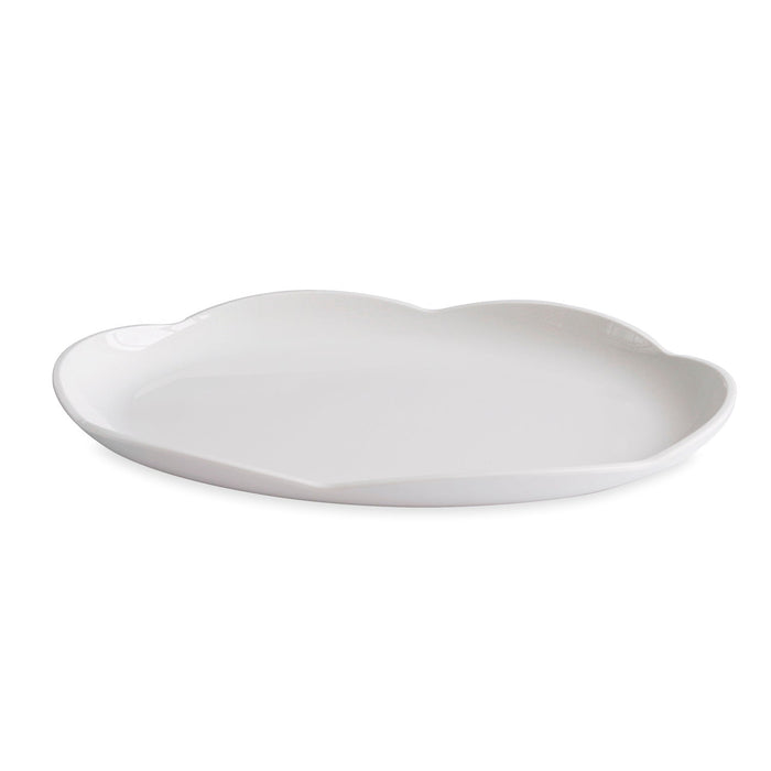 Vida Amelia Large Platter White | Bone & Brass